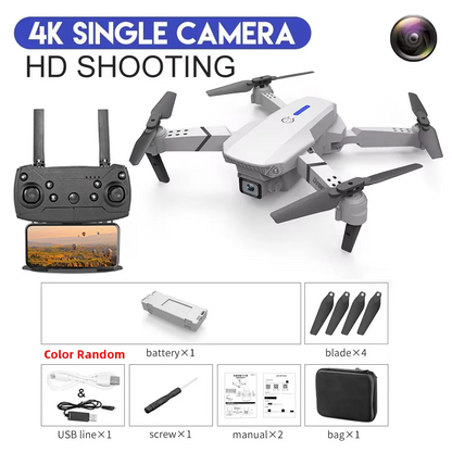 KBDFA E88 Pro Foldable Drone with 4K Wide-Angle Camera and WiFi FPV