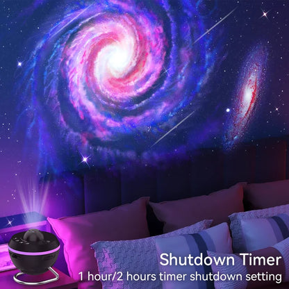 12-in-1 Galaxy Star Projector with Meteor Ultra Clear Rotary Space Ball Night Light Planetarium Lamp for Kids