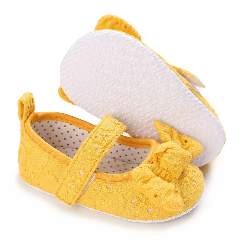 Summer Newborn Infant Baby Girls Princess First Walker Shoes – Soft Sole Sandals & Beach Slippers