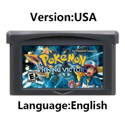 GBA Game Cartridge (32-bit, Pokemon Series, Odyssey Cloud White, FireRed & Silver Rival Rom Hack)