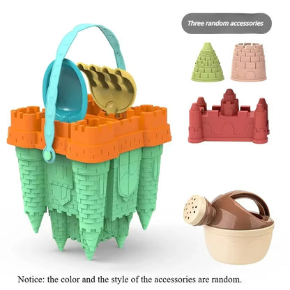 Beach Castle Bucket Sand Play Set With Scoop — Summer Sand Toy For Kids