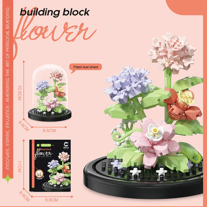 DIY Micro Flower Building Blocks – Mini Bricks Eternal Flowers Home Decoration Puzzle Toy