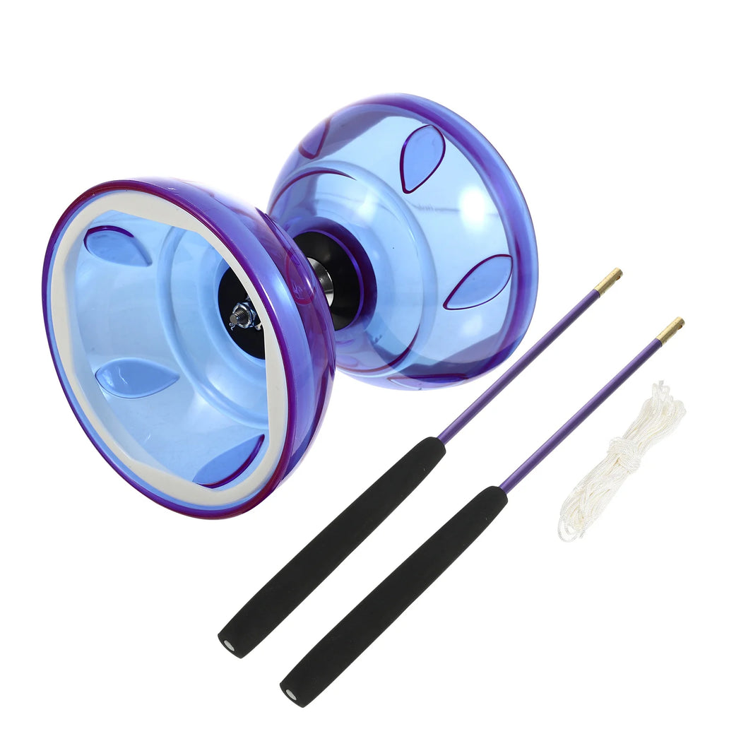 Chinese Diabolo Yo-Yo (Triple Bearing, Professional Juggling Toy for Kids & Adults, Party Favors & Fitness Agility)