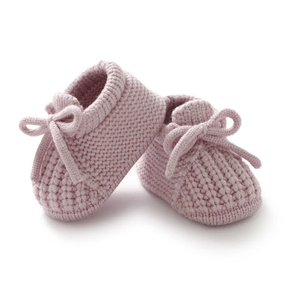 Baby Shoes Knitted Newborn Footwear – 0-18M Warm First Boots for Boys & Girls, Solid Toddler Kid Accessories