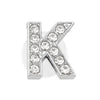 Glitter Rhinestone Alphabet Shoe Charms — Crystal Letter PVC Shoe Decoration for Clogs, Backpacks & Wristbands (2.5–3 cm / 0.98–1.18 in) - 1 Piece
