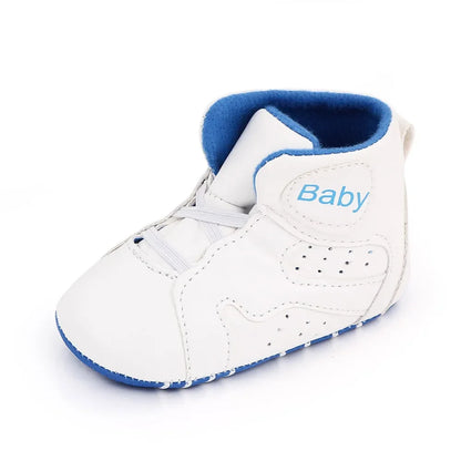 Meckior Baby Boys Girls Sneakers Soft Bottom Non-Slip Soccer Basketball Sports Shoes First Walker Crib Shoes