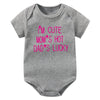 I'm Cute Mom's Hot Dad's Lucky Newborn Bodysuit Baby Girl Boy Clothes Short Sleeve Casual Jumpsuit Playsuit Rompers Outfits