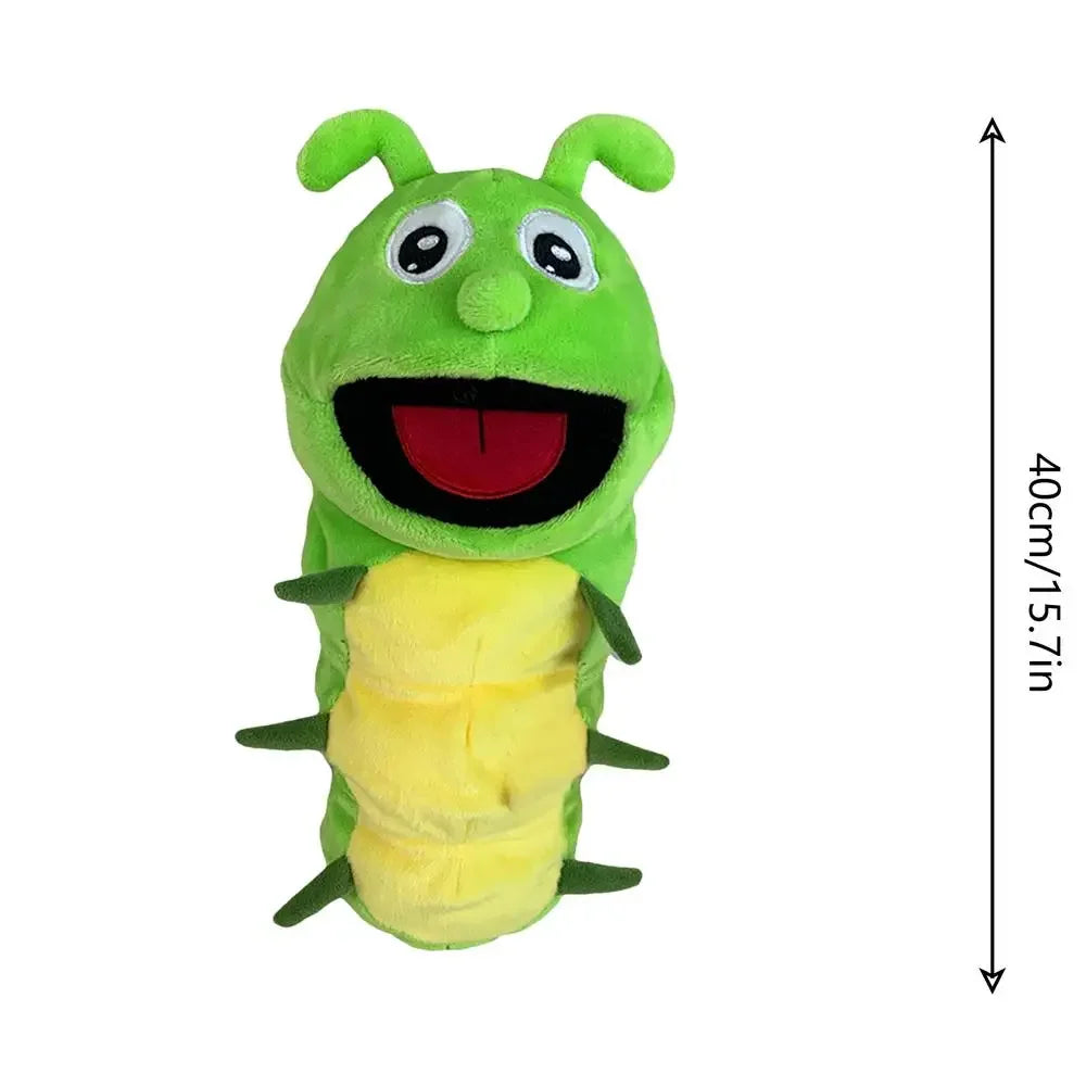 Plush Insect Hand Puppets for Kids, Caterpillar Ladybug Storytelling Finger Toys