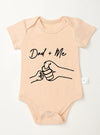 Dad and Me Baby Romper – Trendy Short Sleeve Bodysuit for Newborns, Infants & Toddlers – Unisex Baby Jumpsuit – High Quality