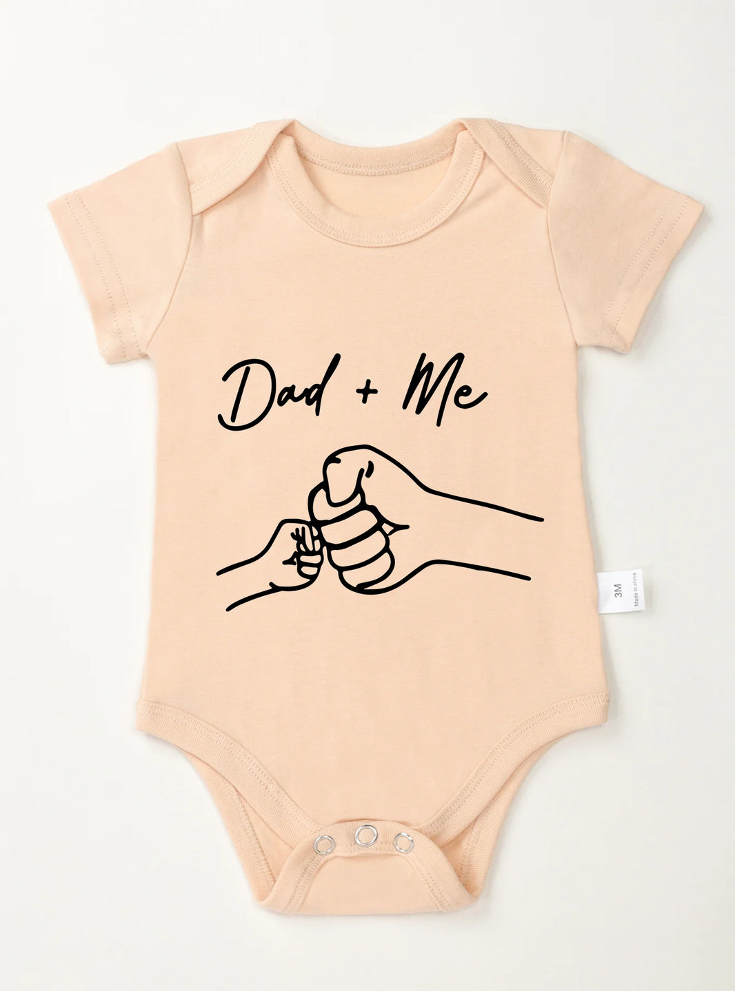 Dad and Me Baby Romper – Trendy Short Sleeve Bodysuit for Newborns, Infants & Toddlers – Unisex Baby Jumpsuit – High Quality