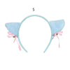 Plush Animal Ears Headband – Cartoon Dog Zebra Tiger Hairband, One Size for Kids & Adults, Cosplay Party Accessory