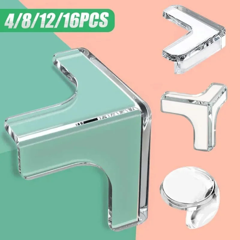 Baby Safety Silicone Table Corner Protector Furniture Edge Protection Cover Transparent Children Anti-Collision Edge Guards