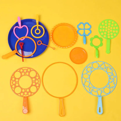 Kids Bubble Wand & Blower Toy Set - Outdoor Bubble Maker for Parties, Birthdays & Play