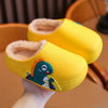 Kids Winter Cartoon Slippers Warm Waterproof Non-Slip Indoor Shoes for Baby, Toddler, Boys & Girls