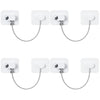 2/4/6-Pack Self-Adhesive Cabinet Locks with Keys — Baby Safety Locks for Fridge, Cabinets, Drawers, Doors & Appliances