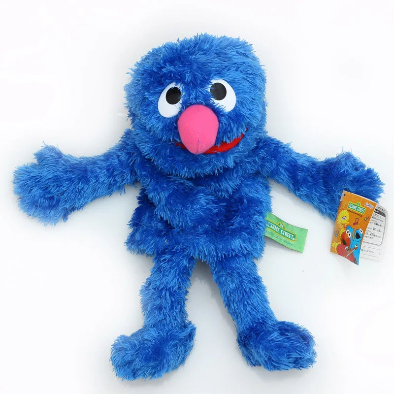 Large Sesame Street Elmo Plush Hand Puppet, Soft Cartoon Doll for Kids Gift