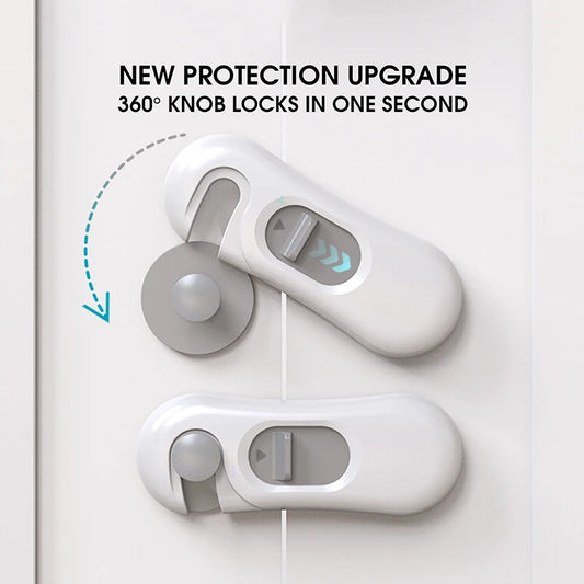 1Pc Home Refrigerator Lock Fridge Freezer Door Catch Lock Toddler Kids Child Cabinet Safety Lock for Baby Safety Child Lock