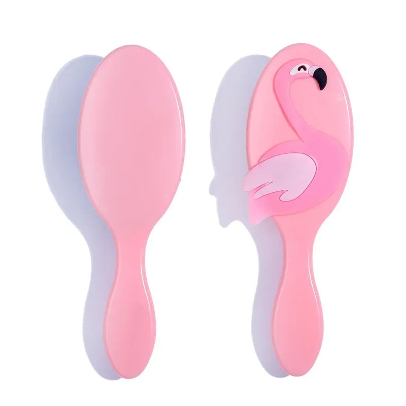 Girls Hair Comb – Candy Color Hairbrush for Scalp Massage, Wet & Curly Detangle Brush for Women and Kids, Baby Pink