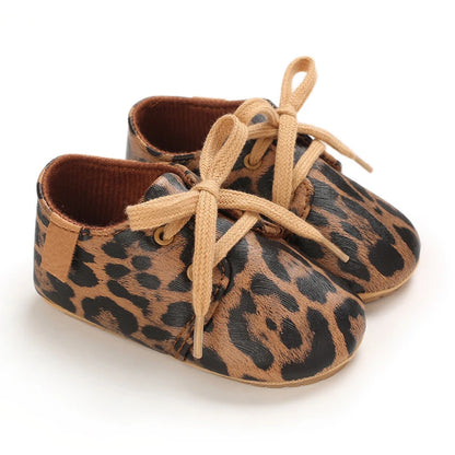 0-18M Newborn Baby Shoes – Cute Leopard Pattern Sports Sandals, Soft Sole Comfortable Walking Shoes for Girls