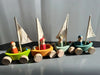 Kids Wooden Pastel Nordic Building Blocks – Stacking Crochet House, Animals, Rainbow, and Forest Tree Toys