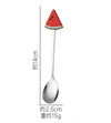 Cute Fruit Shape Baby Feeding Spoon & Dessert Cake Fork – Coffee Stirring Spoon, Kitchen Tableware Utensils, Kids Gifts & Baby Gadgets