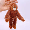 8-Inch Cute Little Monkey Plush Pendant – Soft Stuffed Animal Backpack and Bag Keychain