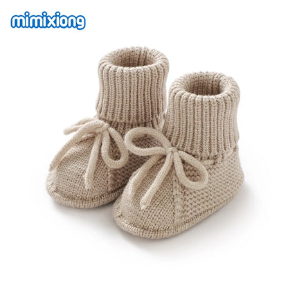 Baby First Walkers – Breathable Anti-Slip Knitted Booties for Newborn Boys & Girls, 0-18M Unisex Prewalkers