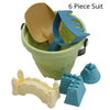 Beach Castle Bucket Sand Play Set With Scoop — Summer Sand Toy For Kids