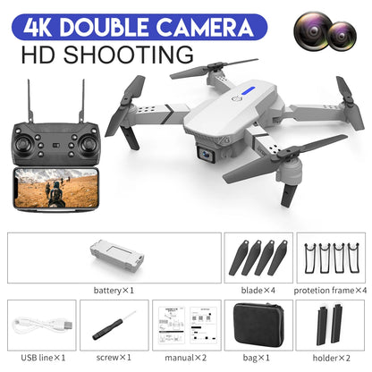 KBDFA E88 Pro Foldable Drone with 4K Wide-Angle Camera and WiFi FPV