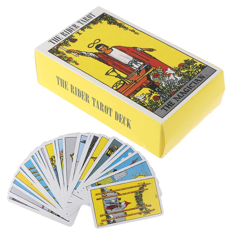 Rider Waite Tarot Cards - Divination & Oracle Deck, English, Russian & Spanish Versions, Beginner-Friendly Party Game Toy