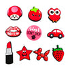 PVC Shoe Charms for Clogs - Strawberry, Watermelon & Heart Pins - Cute Sandal Accessories for Women & Kids - 1 Pc Party Favor Gift