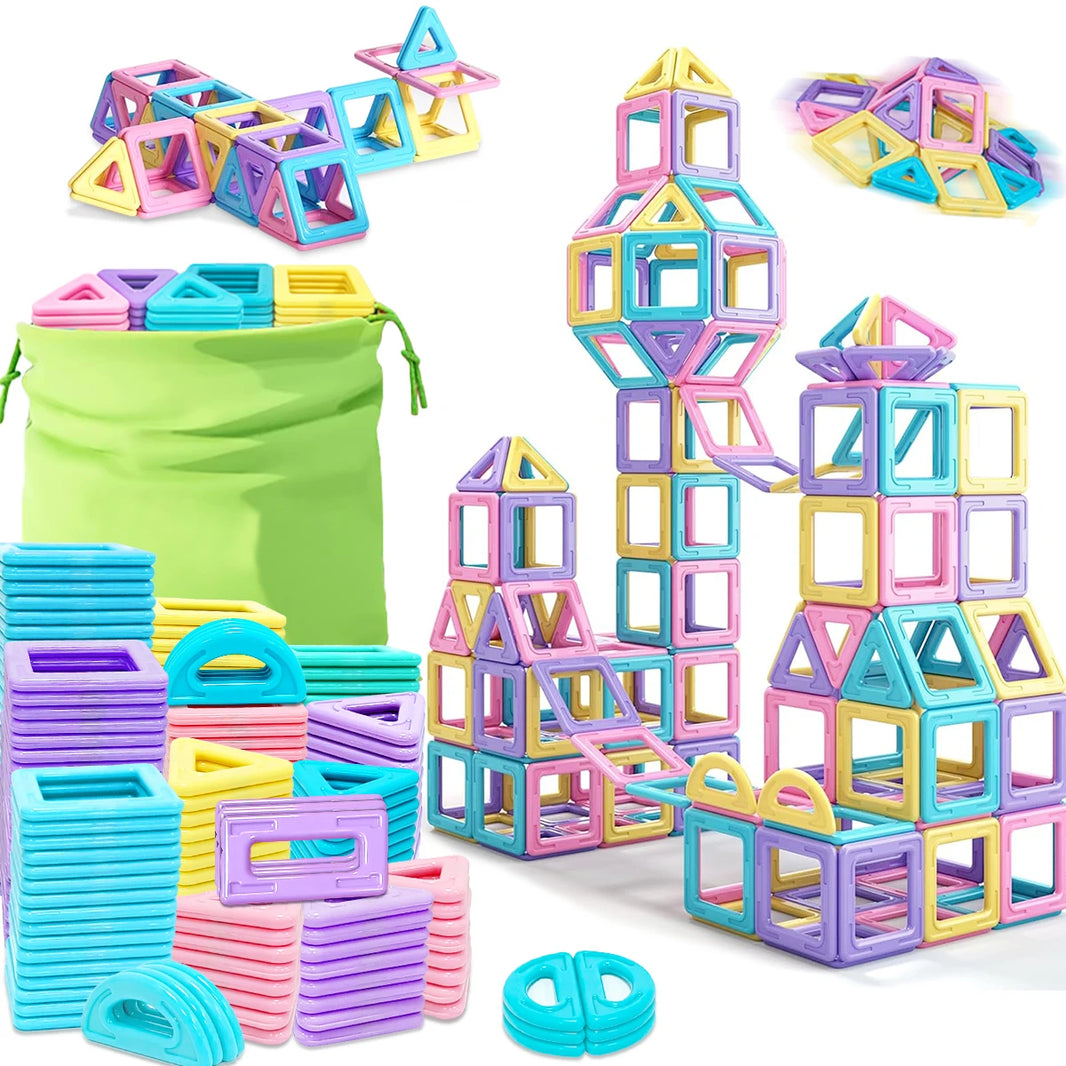 STEM Magnetic Building Blocks Set for Boys and Girls