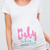 Women Pregnancy T-shirt It's A Girl Baby Print Pregnant Maternity T-shirts Funny Pregnant Women Summer Tees Tops