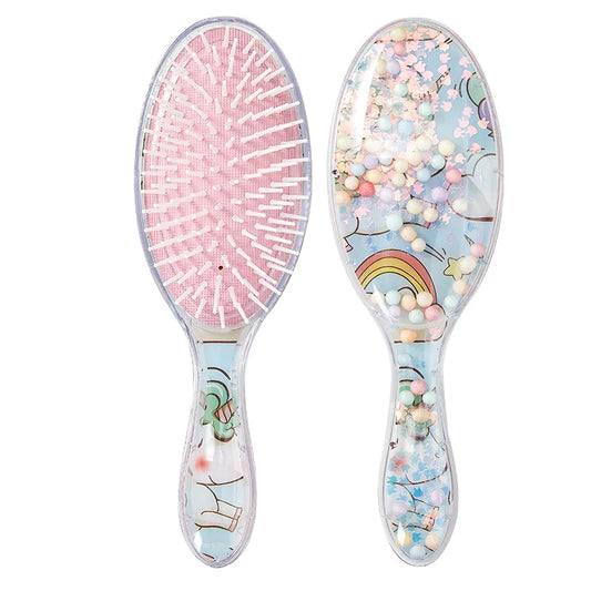 1pc Frozen Air Cushion Hair Comb - Cartoon Mickey Minnie Sofia Elsa Anna Princess Massage Comb for Girls - Perfect Gift