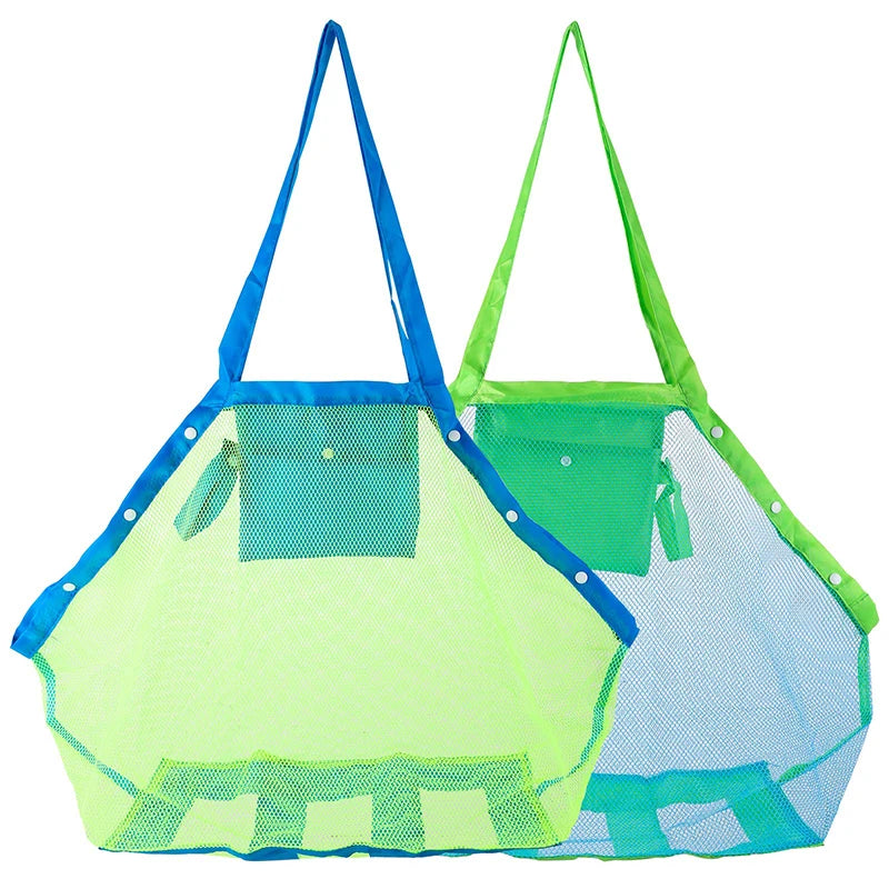 Portable Mesh Storage Bag for Kids Bath Toys and Beach Essentials Large Swimming Bag