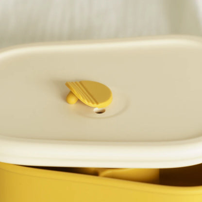 New Silicone Lunch Box for Babies & Kids - Portable BPA-Free Bento Box for Baby Food Storage