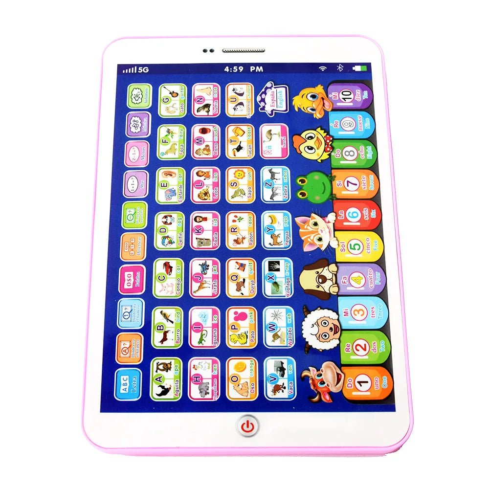 Spanish Alphabet Learning Tablet – Touch-Enabled Educational Toy Laptop for Kids