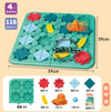 Pig Board Game, Little Red Riding Hood Smart Hide & Seek, Board Game with Solution, Skill-Building Puzzle Toy, Children Gift