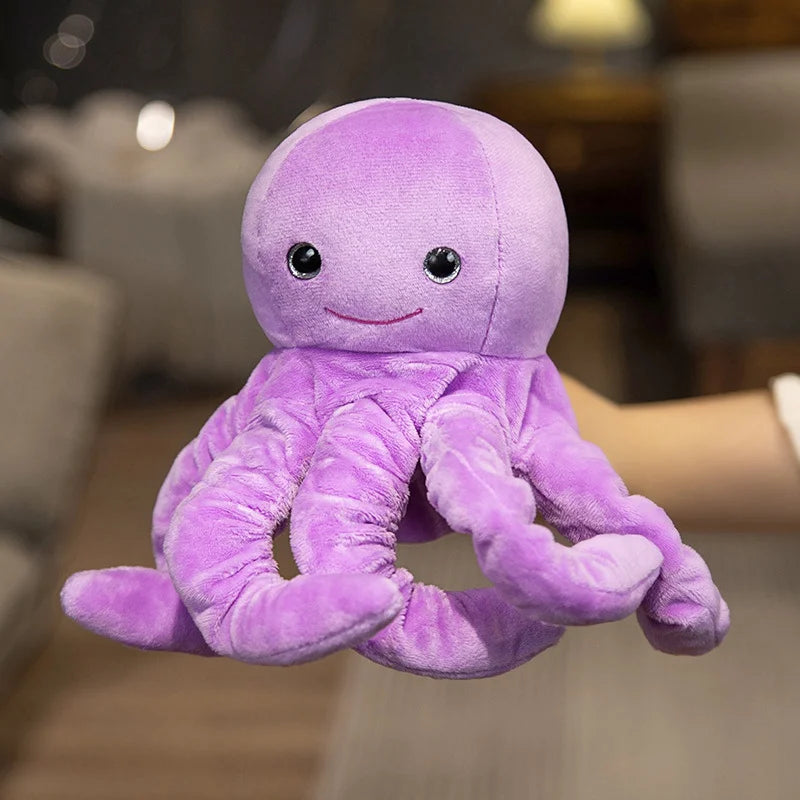 Stuffed Plush Hand and Finger Puppets, Octopus Penguin Clown Fish Educational Toy Gift