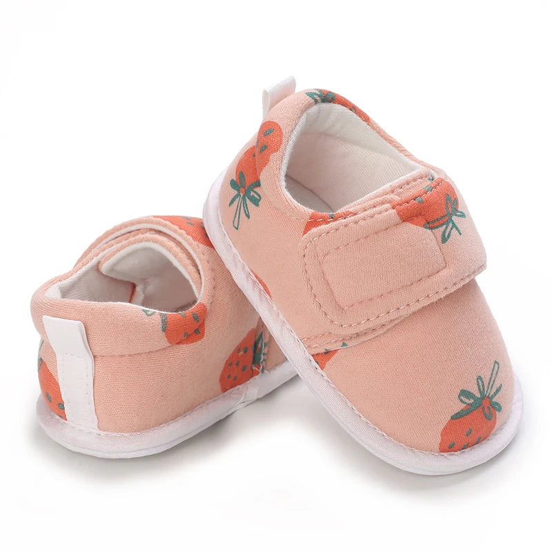 Spring and Autumn Women's Baby Casual Sports Shoes Soft Sole Anti-Slip Indoor and Outdoor First Step Walking Shoes
