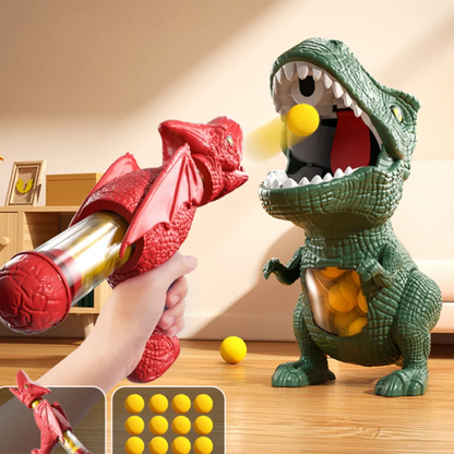 Dinosaur Shooting Toy – Tyrannosaurus Rex Soft Bullet Gun, Parent-Child Interactive Puzzle Toy for Kids