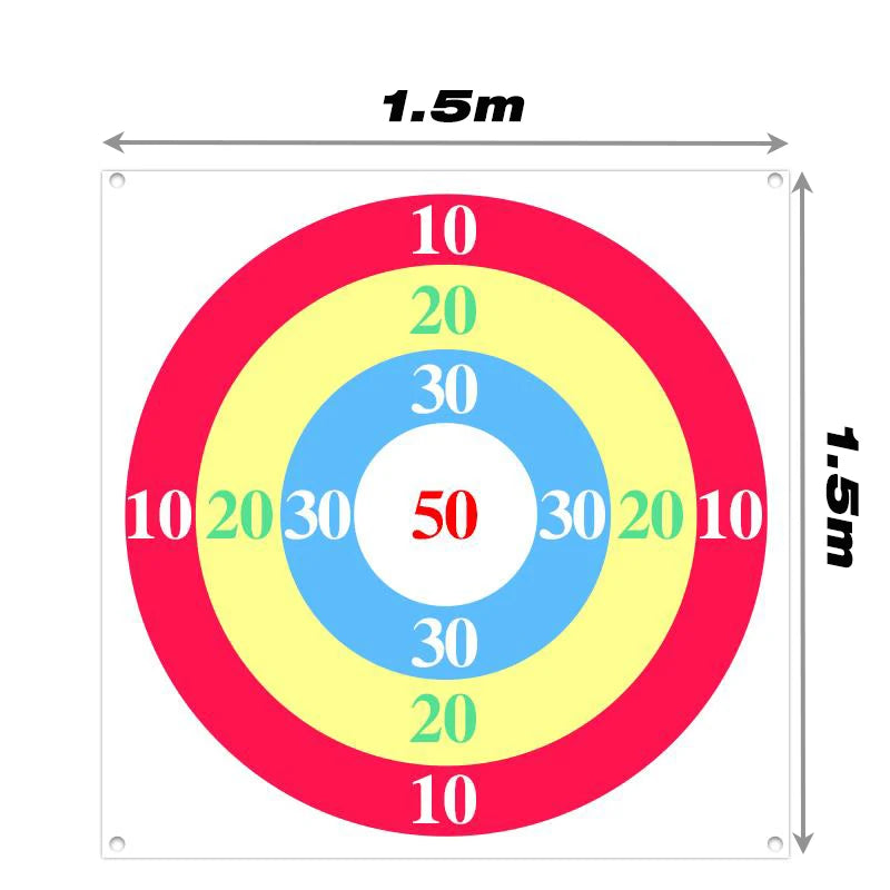Sandbag Toss Target — 1.5m / 2.0m (4.9 ft / 6.6 ft) Square Outdoor Parent-Child Multiplayer Team-Building Game