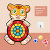 Montessori Sticky Ball Dartboard Slingshot Target – Kids Indoor & Outdoor Catapult Throwing Game
