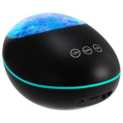 A44U Musical LED Baby Night Light Ocean Projector Bluetooth Galaxy Night Lamp White
