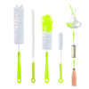 Bottle Brushes for Cleaning, Long Handle Bottle Scrub Brush Set of 4, Soft & Flexible Water Bottle Cleaning Brushes