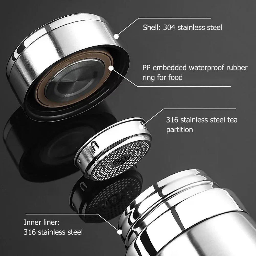 Trebalena 1000ml (34 fl oz) Stainless Steel Vacuum Thermos — Double-Wall Insulated Leakproof Travel Coffee & Tea Bottle