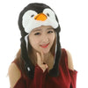 Plush Animal Hat with Moving Ears — 60 cm (23.6 in) Hand-Activated Earflap Beanie & Neck Warmer