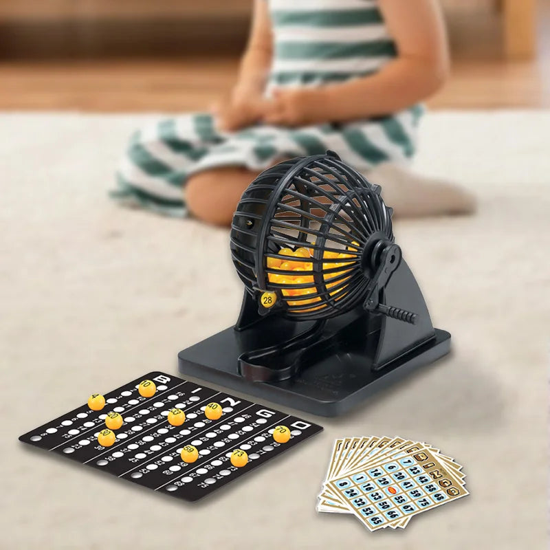 Bingo Lottery Machine Cage (Sweepstakes Game for Family, Large Party & Travel Entertainment)