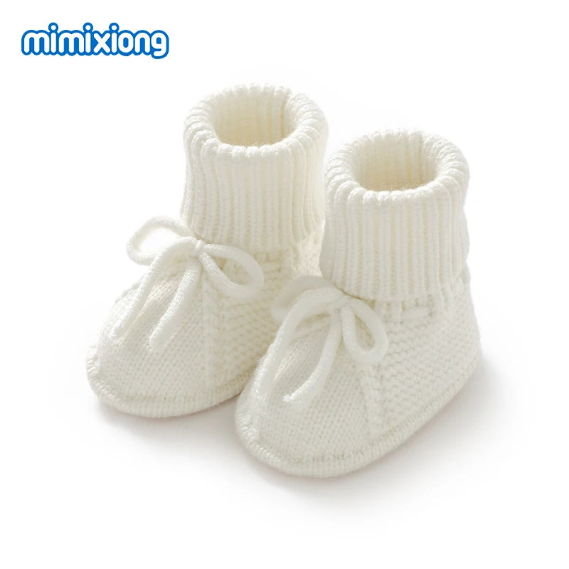 Baby First Walkers – Breathable Anti-Slip Knitted Booties for Newborn Boys & Girls, 0-18M Unisex Prewalkers