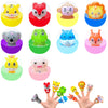 10PCS Soft Rubber Animal Finger Puppets, Role Play Storytelling Educational Toys for Kids